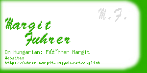 margit fuhrer business card
